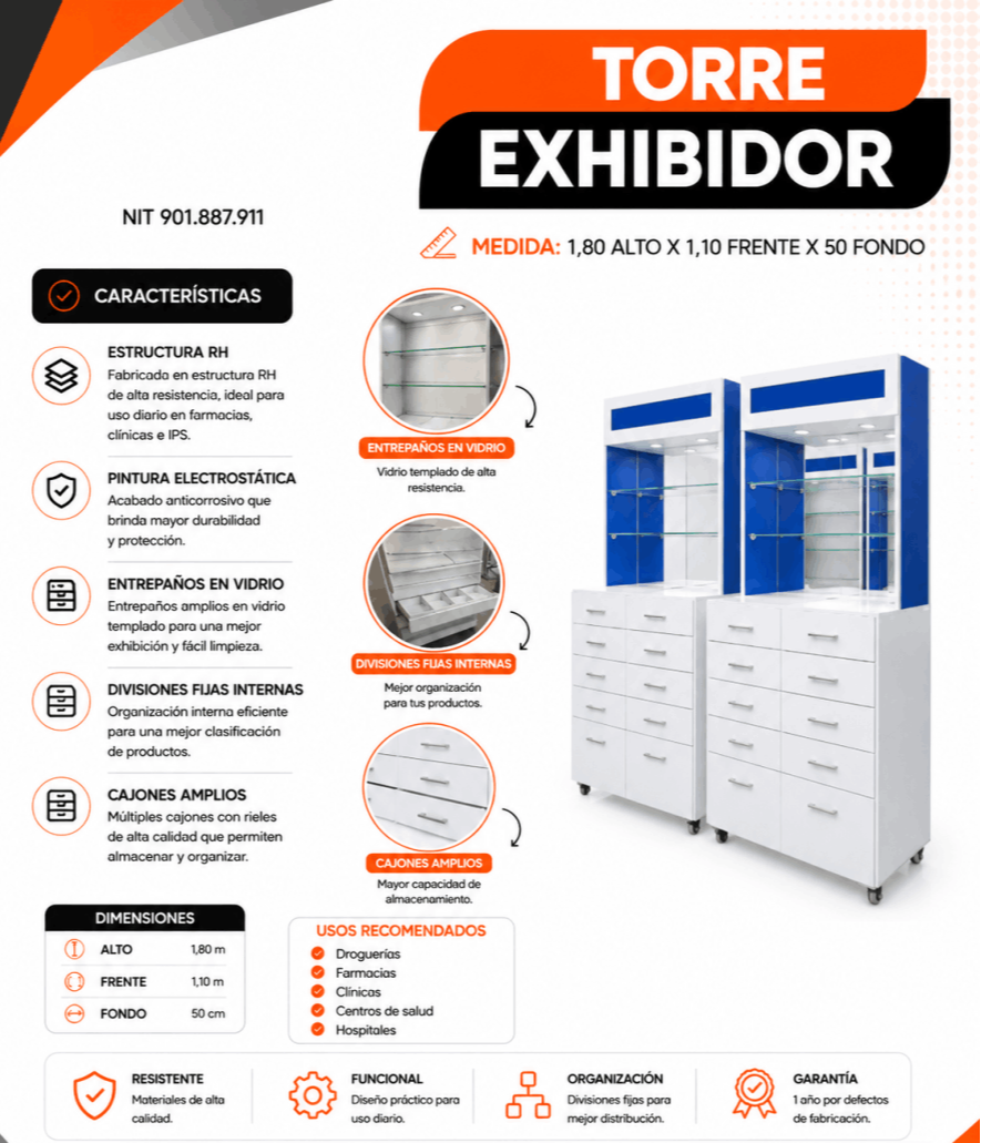 torres-apotecas-de-almacenamiento-torre-gavetera-columna-para-medicamentos